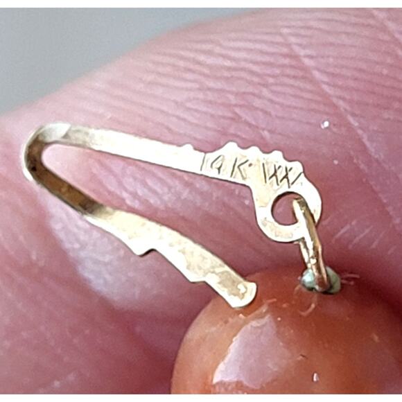 14K Vintage Red Jade Jadeite + Gold Bead Bracelet FREE SHIPPING - Picture 3 of 7